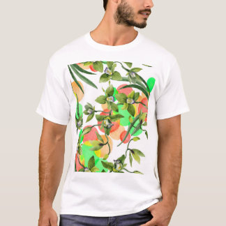 Färgstift: blommigten för vattenfärgen är sömlös. t shirt