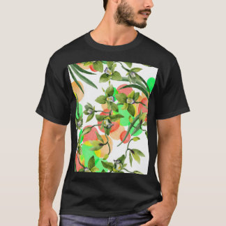 Färgstift: blommigten för vattenfärgen är sömlös. t shirt