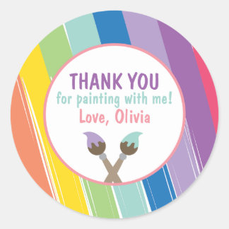 Färgstift för Party-cirkel Runt Klistermärke