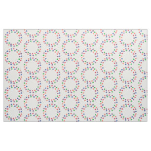 Färgstjärnor Circles Round Mönster Fabric Tyg