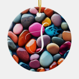 Färgstoner Julgransprydnad Keramik