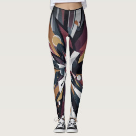 Färgstreck på ett par anpassade moderna leggings