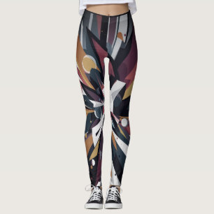 Färgstreck på ett par anpassade moderna leggings