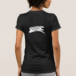 Färgstreck, rensning av fredsmeddelande t shirt