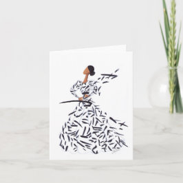 Färgstreck Tack Kort