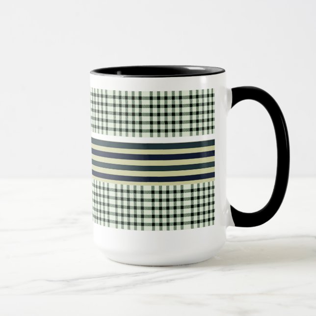 Färgstrupt kaffe mönster mugg (Höger)