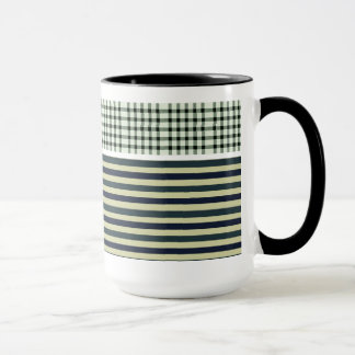 Färgstrupt kaffe mönster mugg