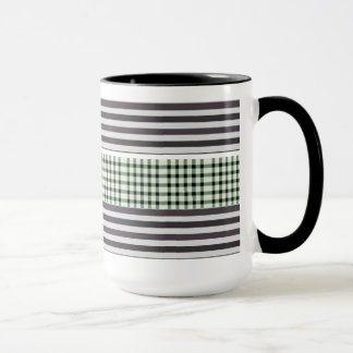 Färgstrupt kaffe mönster mugg