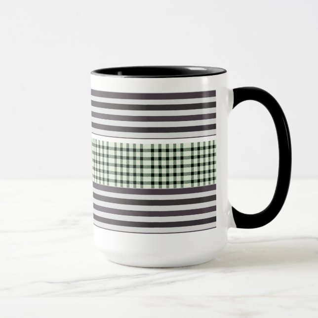 Färgstrupt kaffe mönster mugg (Höger)