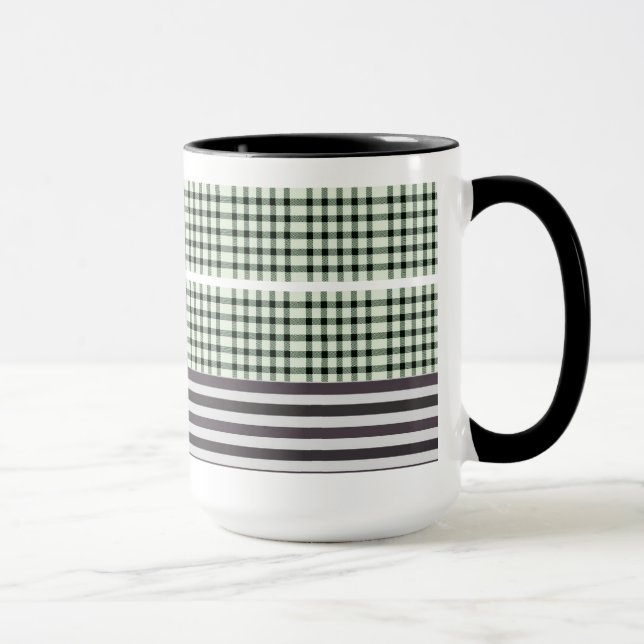Färgstrupt kaffe mönster mugg (Höger)