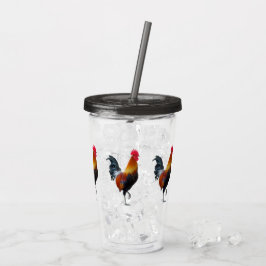 Färgstrykmedel av Tuppar akryl Tumblers Take Away Mugg