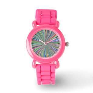 Färgstrykningar vid Spiral Swirl Optical Illusion Armbandsur