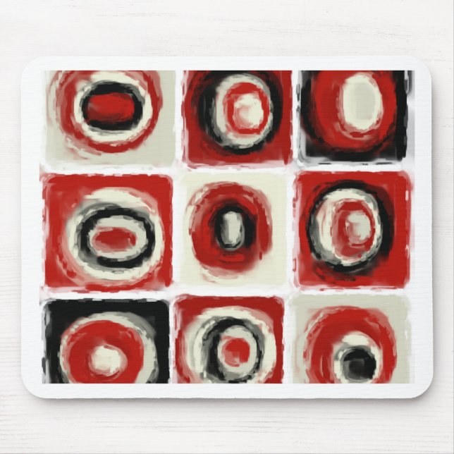 Färgstudie av snövit musmatta (Framsidan)