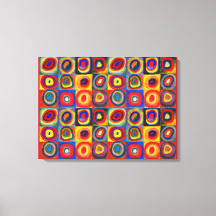 Färgstudie av Wassily Kandinsky Canvastryck