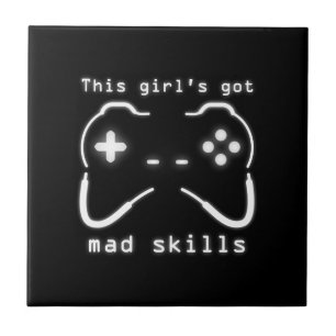 Färgstyrenhet för Har Mad Skills Video Game Contro Kakelplatta