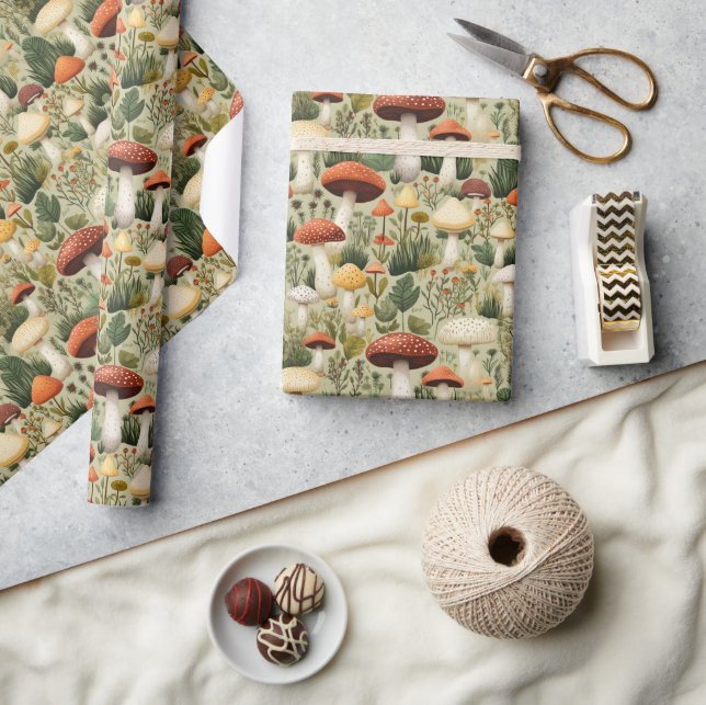 Färgsvampar - presentpapper (Hantverk)