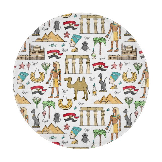 Färgsymboler av egyptenmönster (Framsidan)