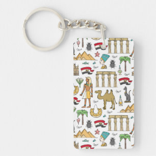 Färgsymboler av egyptenmönster