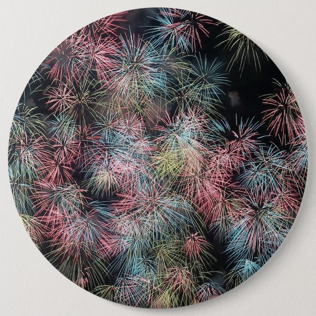 Färgt Fireworks.. Knapp (Framsida)