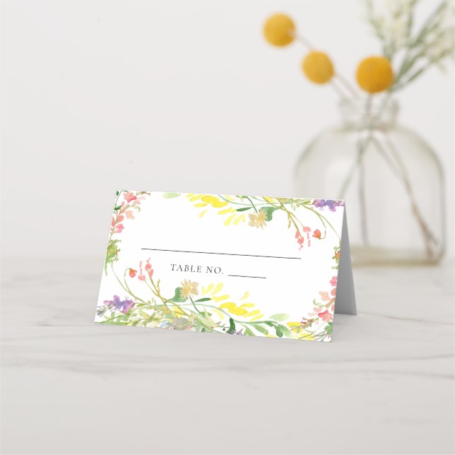 Färgt jokertecken placeringskort (Framsida)