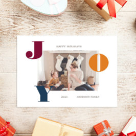 Färgt modigt, modernt fotovykort för foto-Helgdag  Helg Vykort