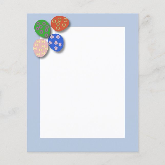 Färgt Påskägg Pappra Lakan (Framsida)