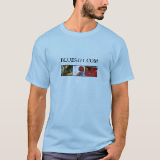 FärgT-tröja för slogan Blues411 Tee Shirt