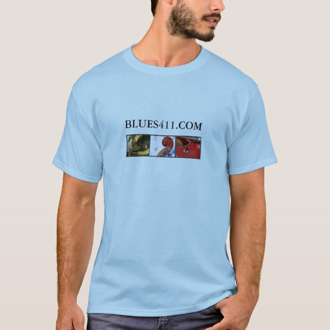 FärgT-tröja för slogan Blues411 Tee Shirt (Framsida)