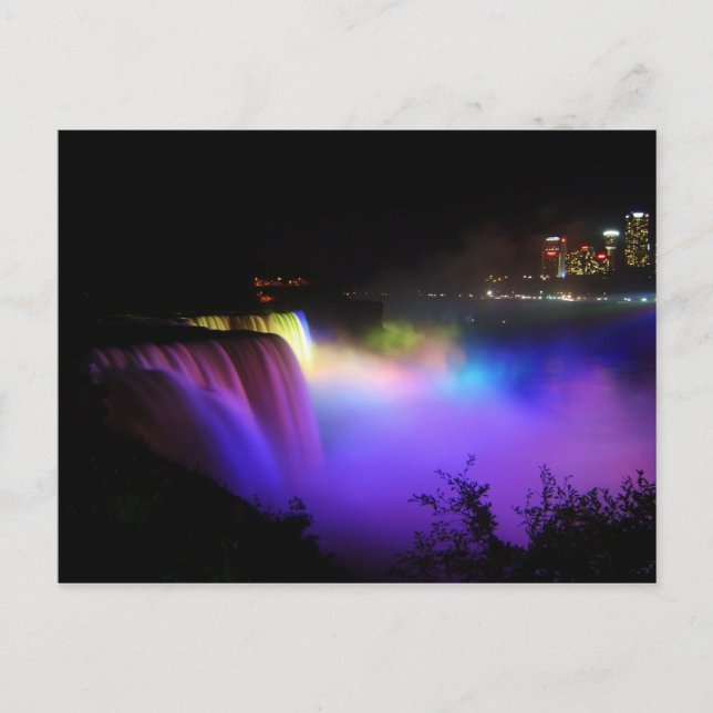 Färgt vykort för vattenfall (Framsida)