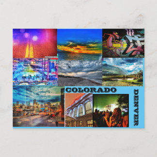 FÄRGTDENVER; COL.ORADO HELG VYKORT