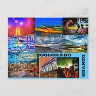 FÄRGTDENVER, KOL.ORADO HELG VYKORT