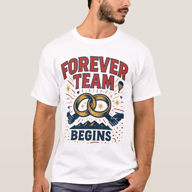 FÄRGTEAM giftermål T Shirt (Framsida)