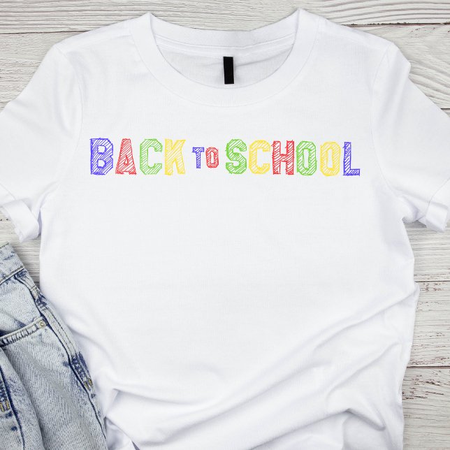 Färgteckning Back to school T Shirt (Skapare uppladdad)