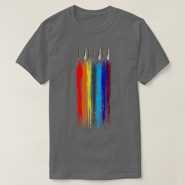 Färgton, abstrakt t shirt (Design framsida)