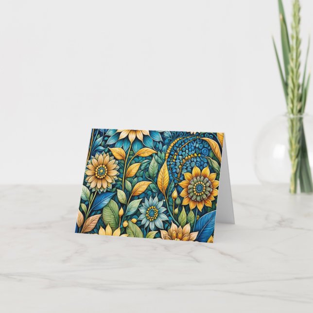 Färgton för färgton för ljus, Abstrakt av färgton Helgkort (Framsida)