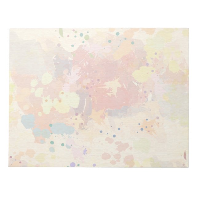 Färgton i modern Abstrakt Paint Stänk Anteckningsblock (Framsida)