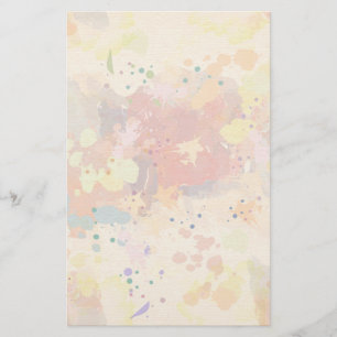 Färgton i modern Abstrakt Paint Stänk Brevpapper