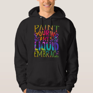 Färgtona Akrylmålarfärg Färgkonst Hoodie