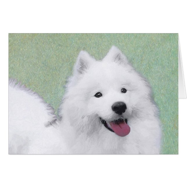 Färgtoning för provfärg - Cute Original Hund Art Hälsningskort (Framsidan Horizontal)