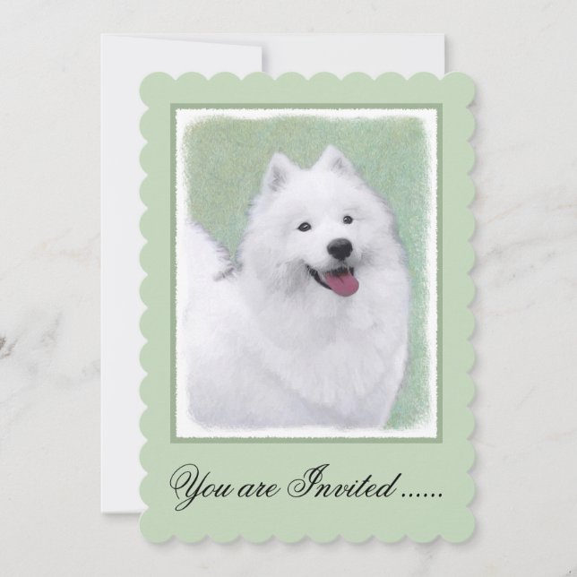Färgtoning för provfärg - Cute Original Hund Art Inbjudningar (Framsida)