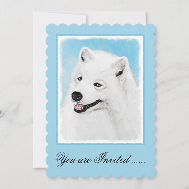 Färgtoning för provfärg - Cute Original Hund Art Inbjudningar (Framsida)