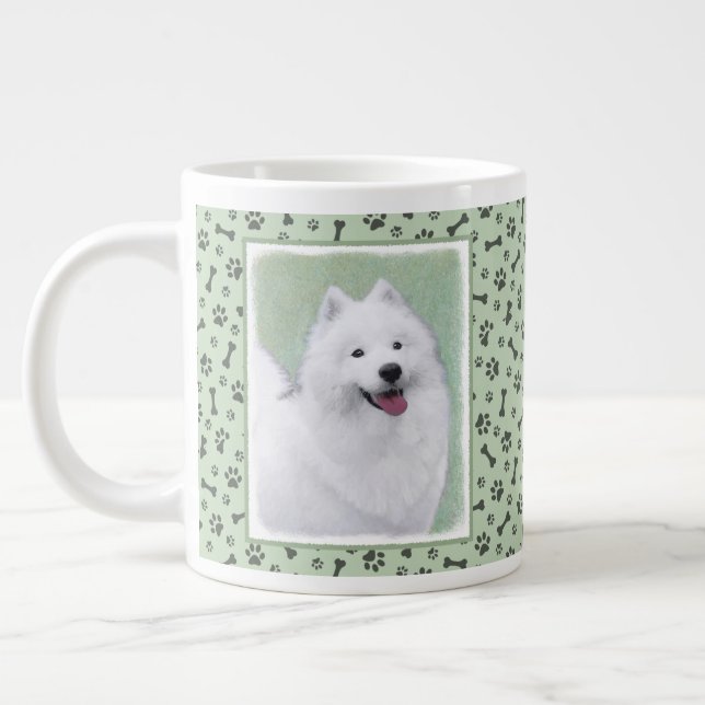 Färgtoning för provfärg - Cute Original Hund Art Jumbo Mugg (Vänster)