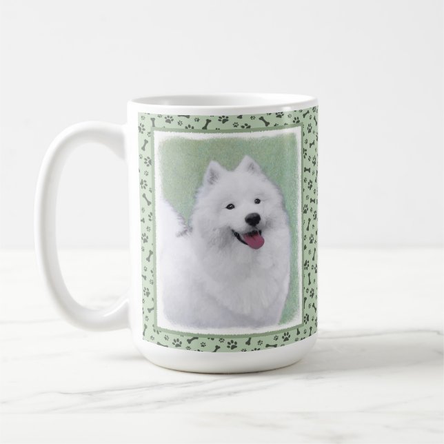 Färgtoning för provfärg - Cute Original Hund Art Kaffemugg (Vänster)
