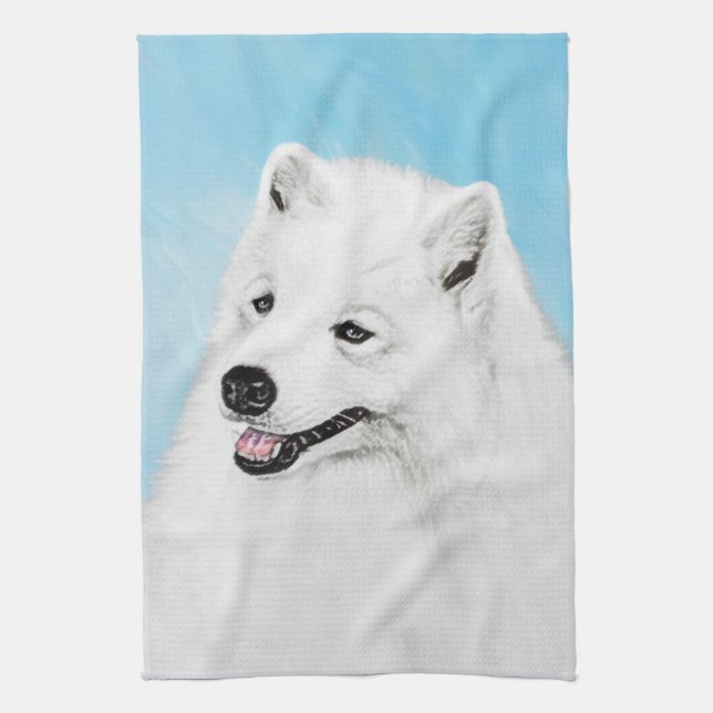Färgtoning för provfärg - Cute Original Hund Art Kökshandduk (Vertikal)