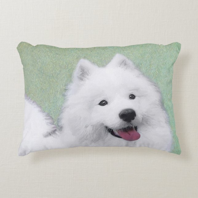 Färgtoning för provfärg - Cute Original Hund Art Prydnadskudde (Framsidan)