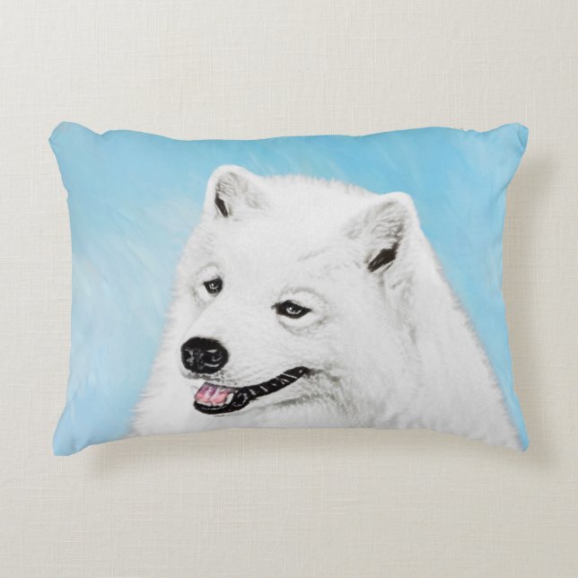 Färgtoning för provfärg - Cute Original Hund Art Prydnadskudde (Framsidan)