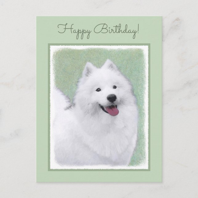 Färgtoning för provfärg - Cute Original Hund Art Vykort (Framsida)