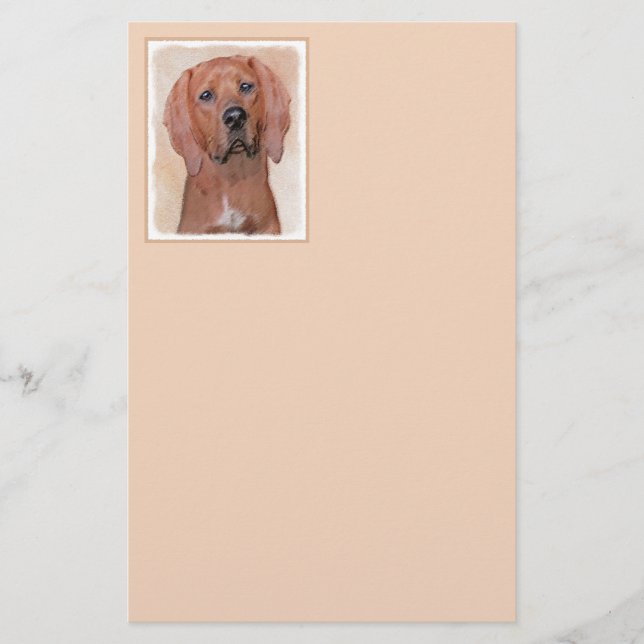 Färgtoning med omben - Cute Original Hund Art Brevpapper (Framsida)