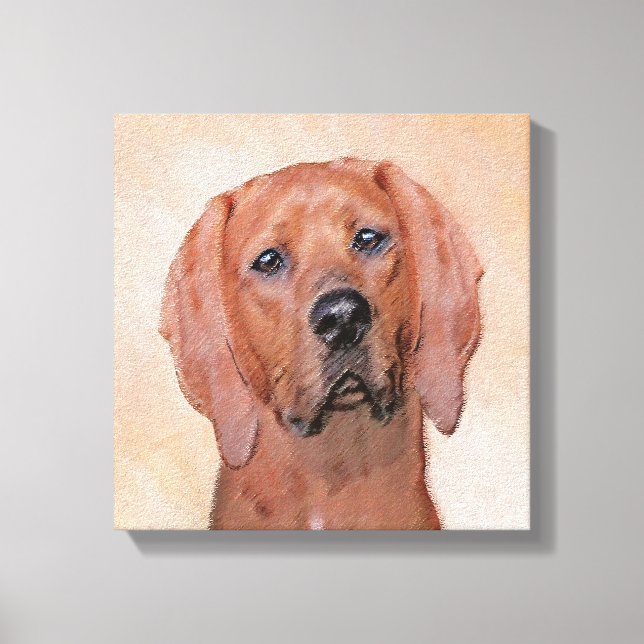 Färgtoning med omben - Cute Original Hund Art Canvastryck (Framsida)