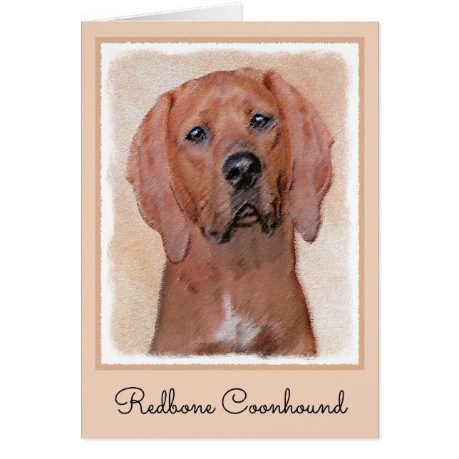 Färgtoning med omben - Cute Original Hund Art Hälsningskort (Framsidan)